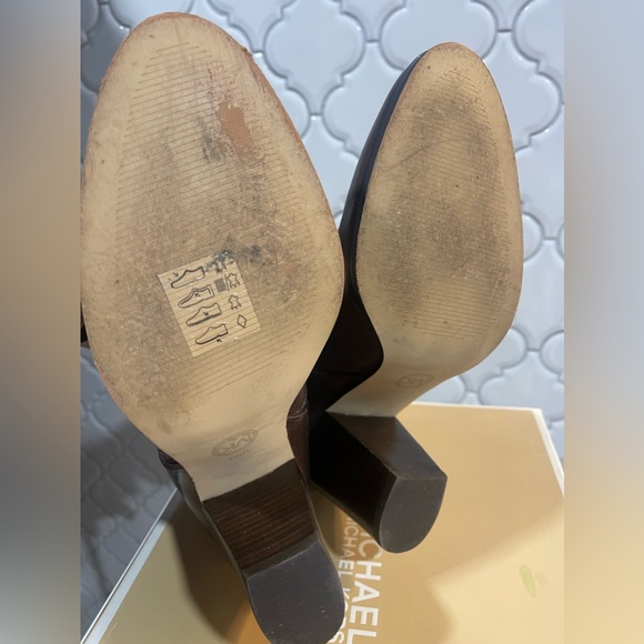 Michael Kors, brown heeled boots, size 10M - Picture 7 of 15